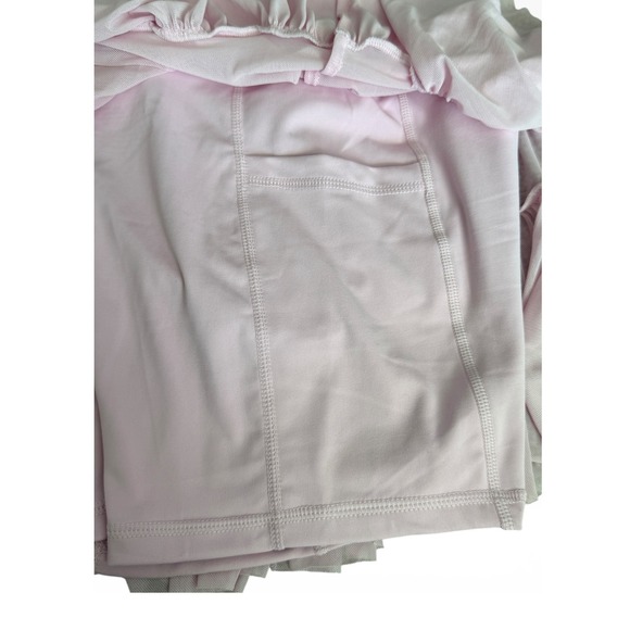 Blogilates Ballerina Skort XS Lilac Pink Tiered Mesh Athletic Skirt NWT - Picture 5 of 6